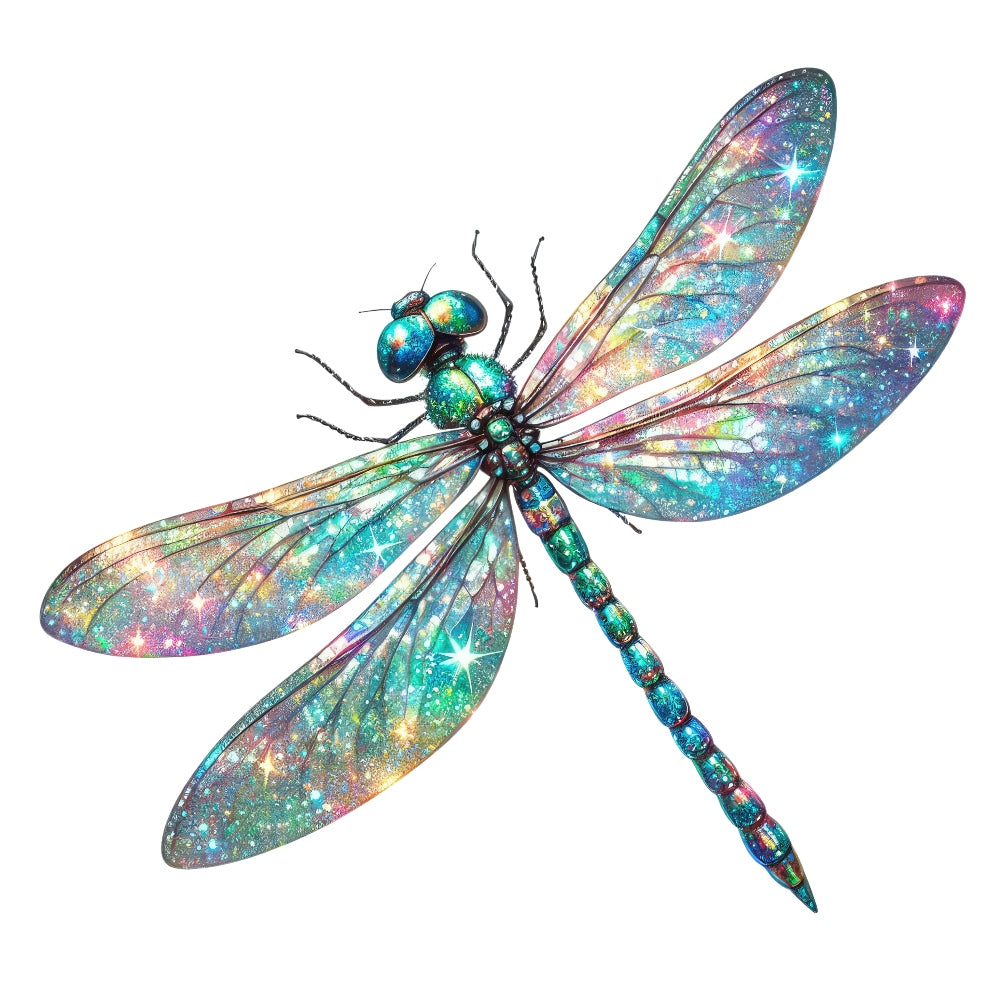 Colorful Dragonfly Fabric Panel 5