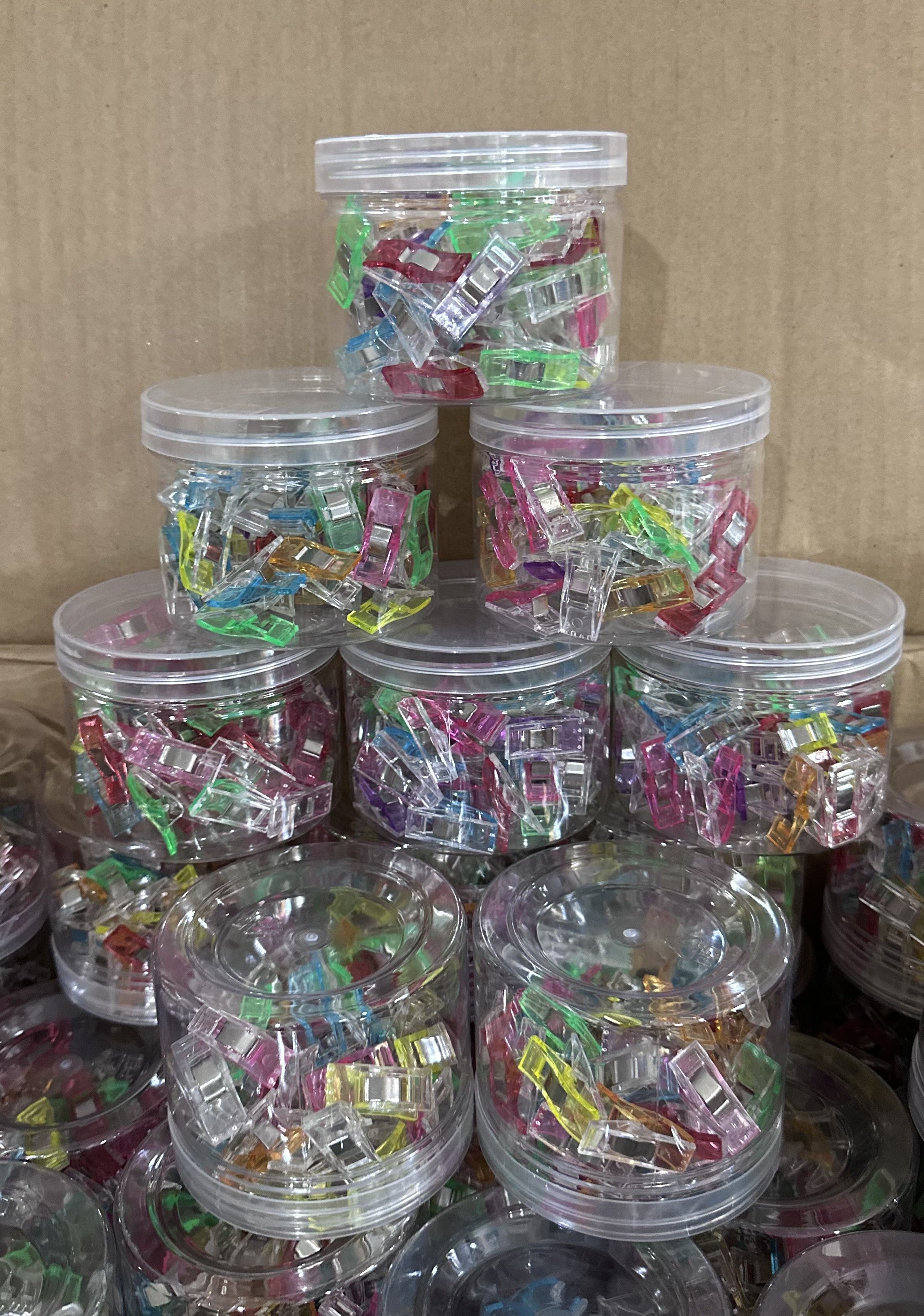 Colorful Fabric Clips - 50 Count