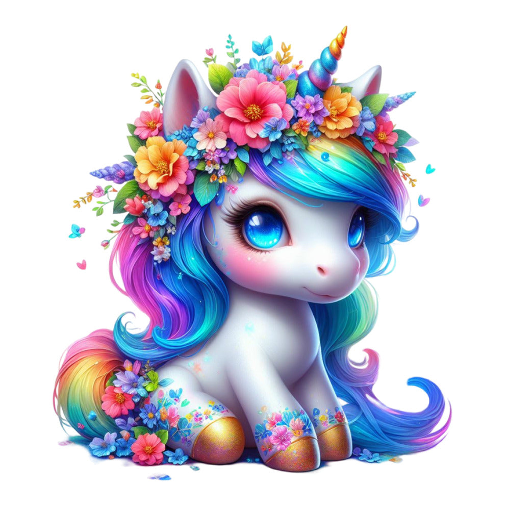 Colorful Magical Unicorn Fabric Panel 1 QuiltingFabricPanels
