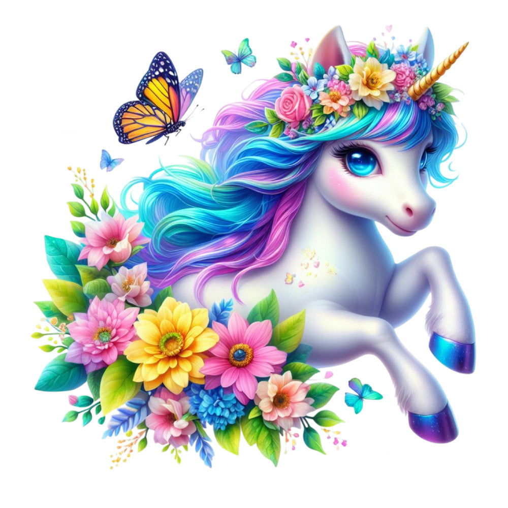 Colorful Magical Unicorn Fabric Panel 15