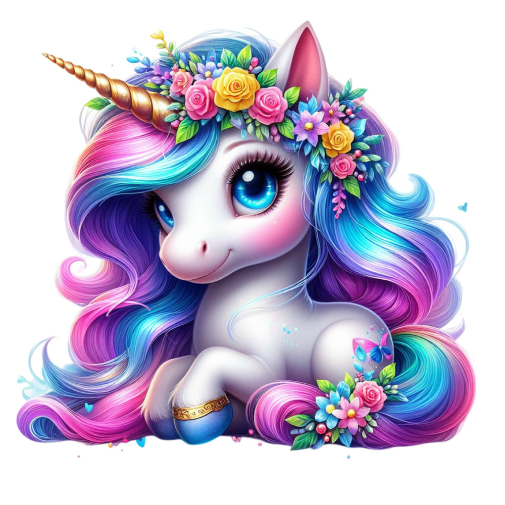Colorful Magical Unicorn Fabric Panel 21 QuiltingFabricPanels