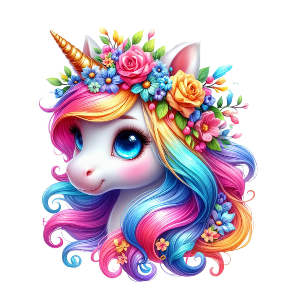 Colorful Magical Unicorn Fabric Panel 5