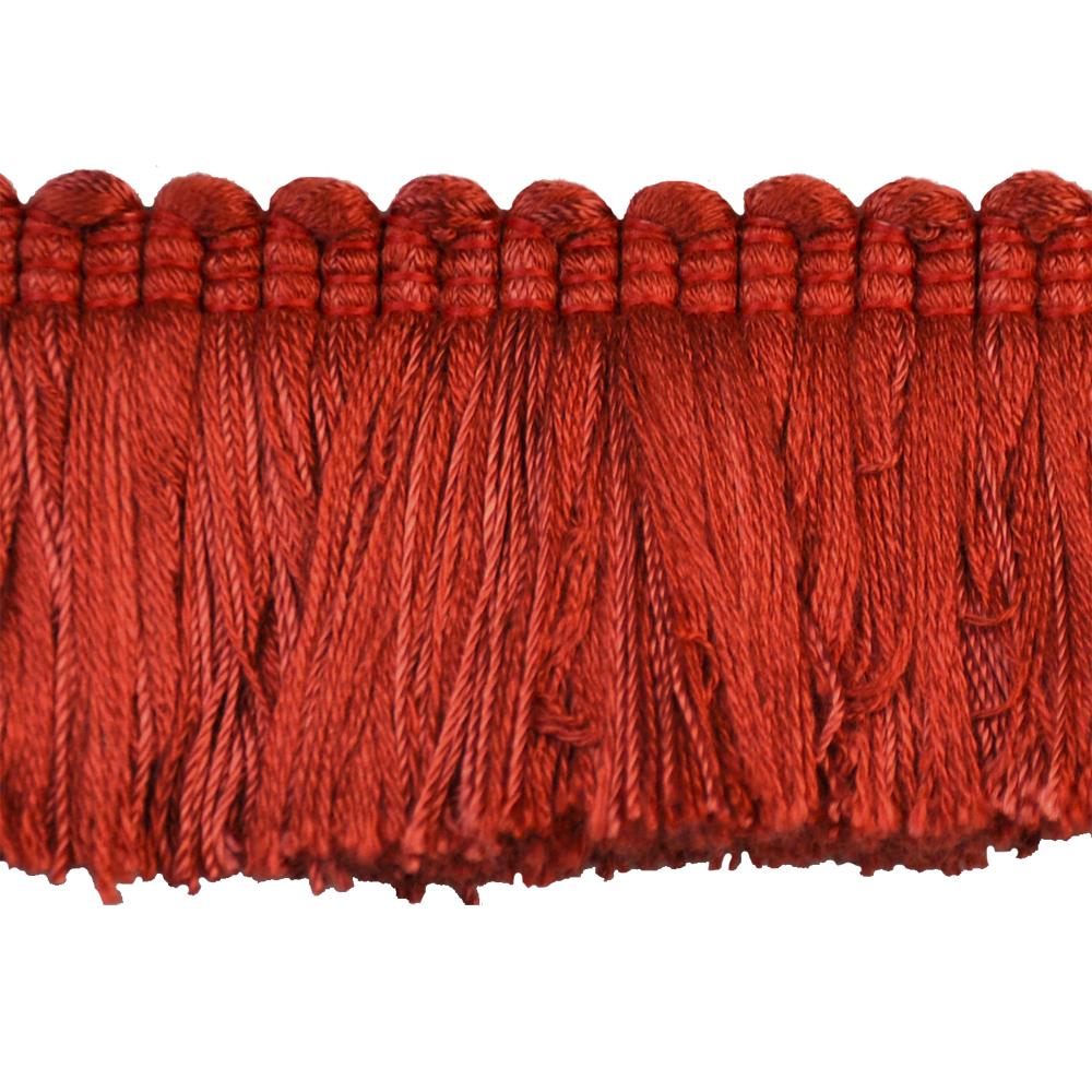 Colors Collection - 2" Brush Fringe (25 Yard Roll)-BF-4018-18 Rust