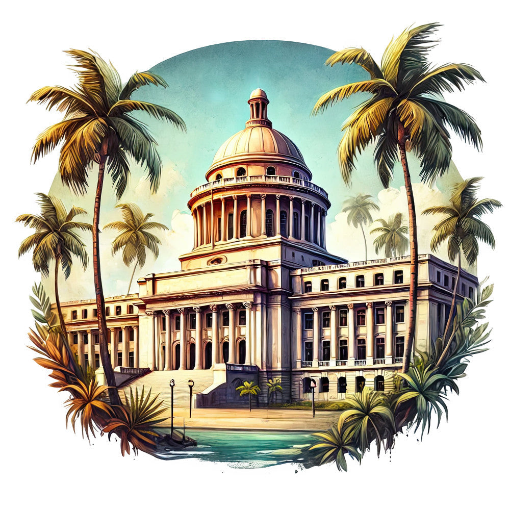 Come to Puerto Rico Fabric Panel 21