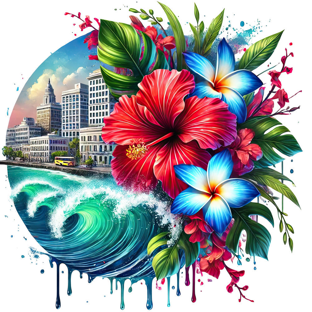 Come to Puerto Rico Fabric Panel 3