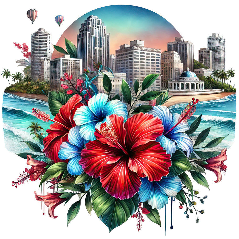 Come to Puerto Rico Fabric Panel 4