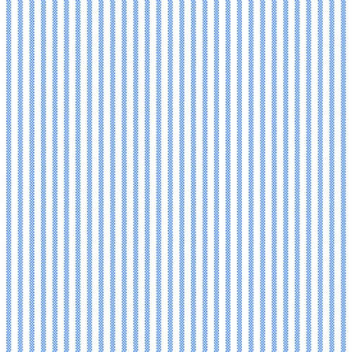 Comfy Flannel - Ticking Stripe - Blue 44"/45" Cotton Flannel Fabric per yard