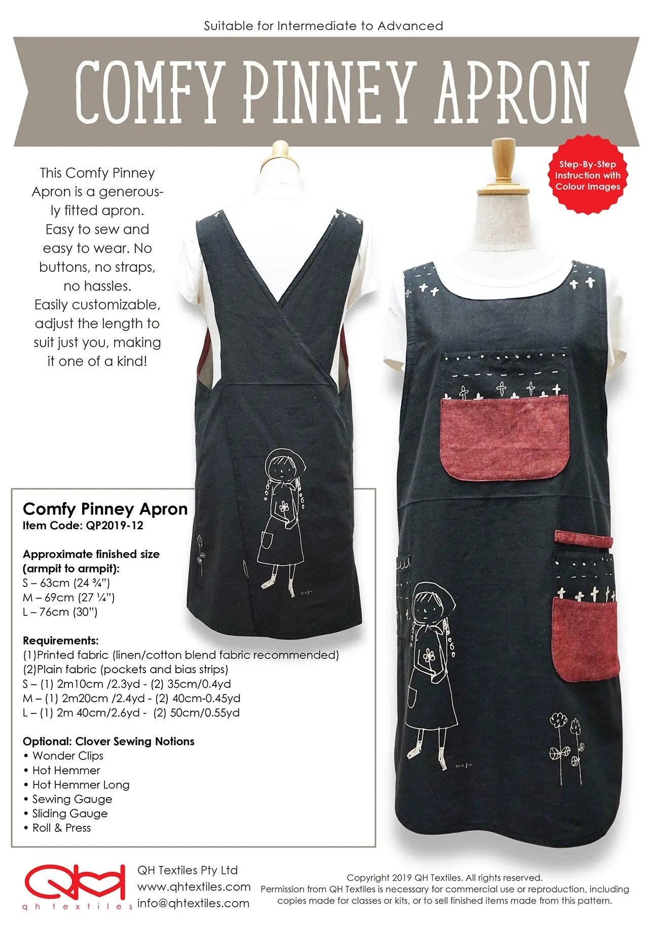 Comfy Pinny Apron - Linda's Electric Quilters