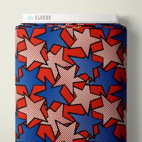 Comicbook Stars Pop Stars QC Cotton 44”/45” Fabric Per Yard