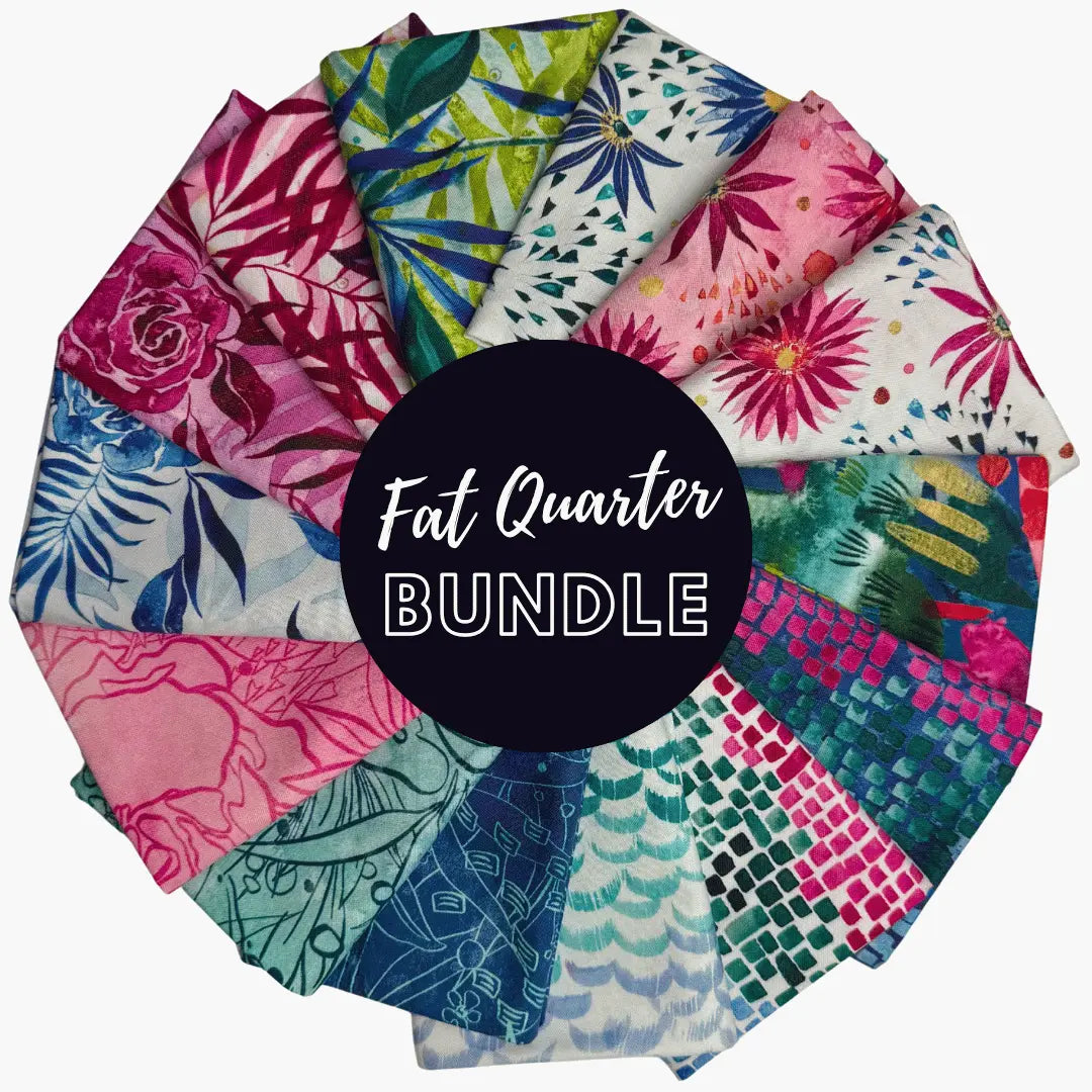 Coming Up Roses Fat Quarter Bundle - Set of 14 Linda's Electric Quilters