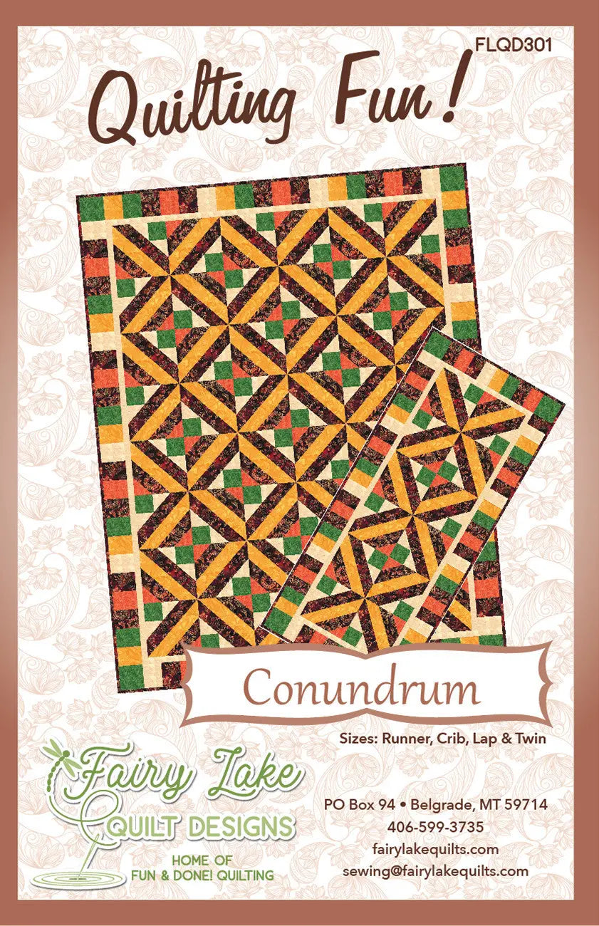 Conundrum Quilting Fun - Linda's Electric Quilters