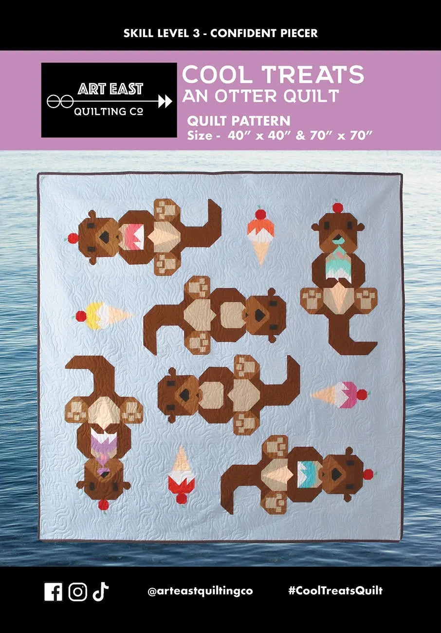 Cool Treats An Otter Quilt Pattern - Linda's Electric Quilters