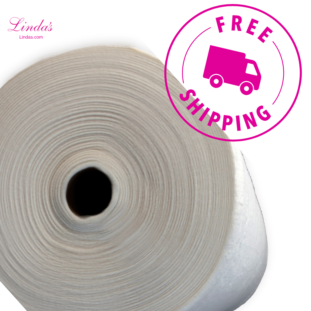 Pellon® Soy/Cotton Batting With Scrim 60" x 30 yards Roll. Color: Natural.