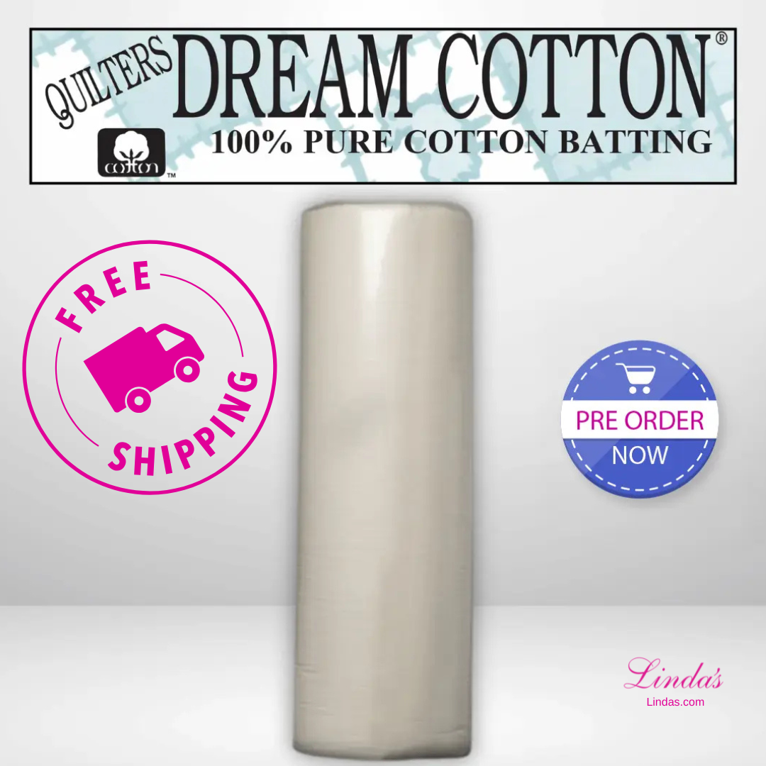 Quilters Dream Deluxe Natural Cotton Batting King Roll - 120" x 25 yards -- AVAILABLE FOR PRE-ORDER - ROUGHLY 8 WEEKS