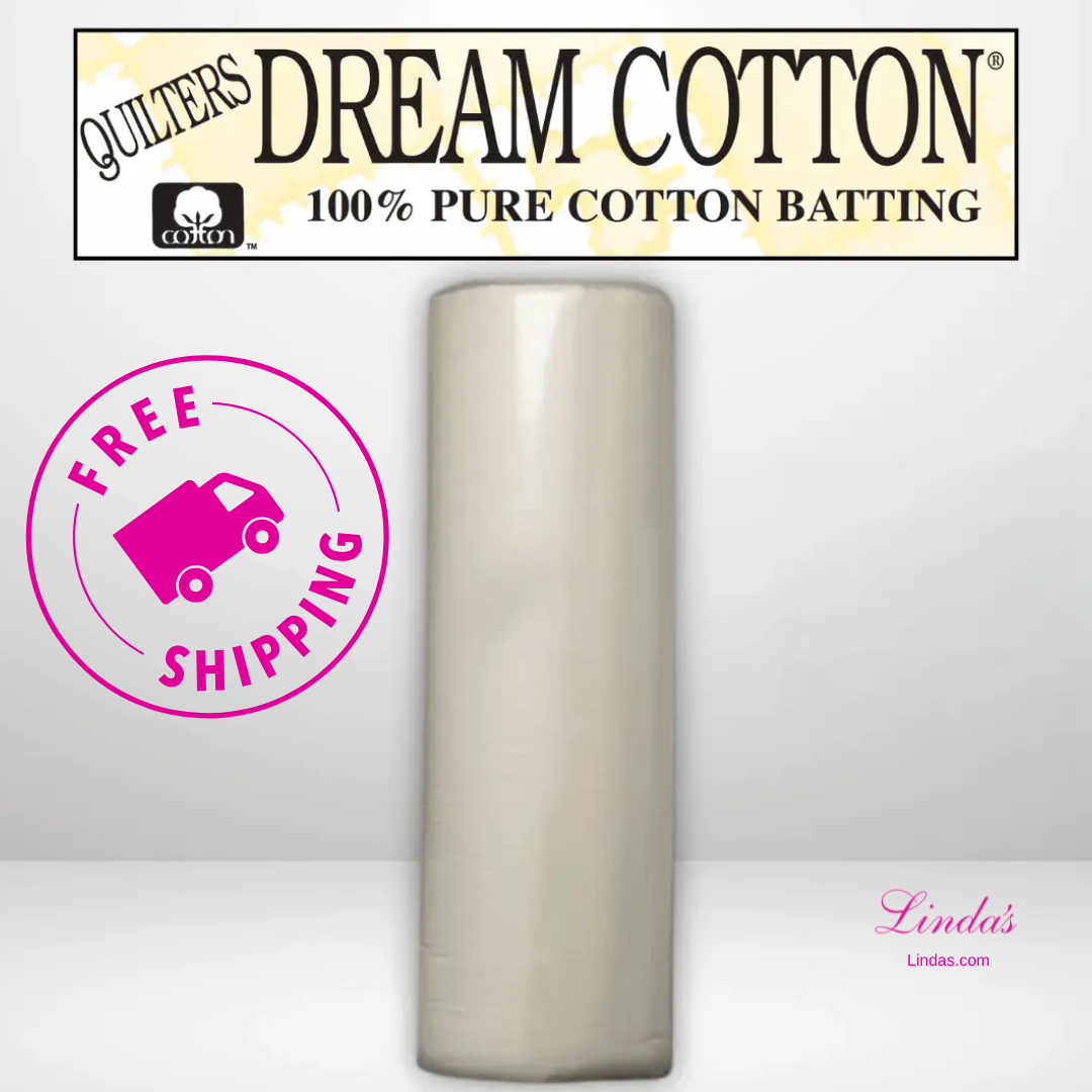 Quilters Dream Supreme Natural Cotton Batting King Roll - 120" x 25 yards -- AVAILABLE FOR PRE-ORDER - ROUGHLY 8 WEEKS