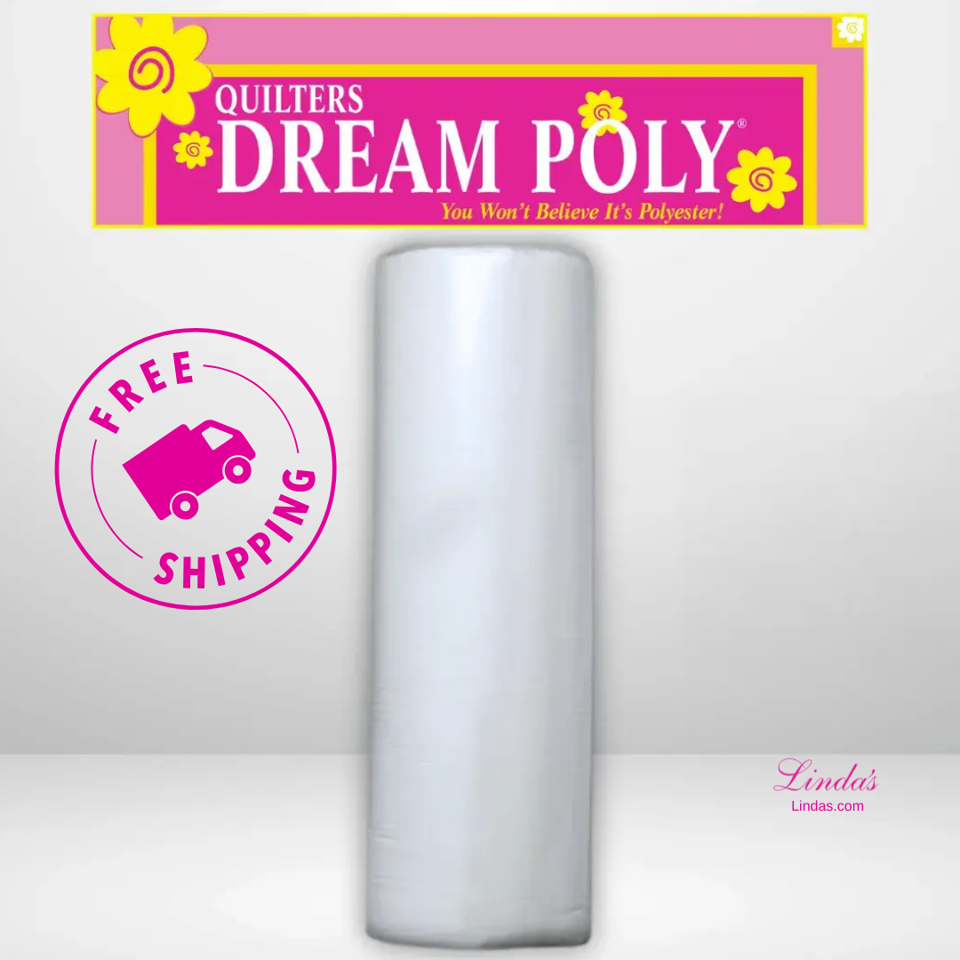 Quilters Dream Select White Poly Batting King Roll - 120" x 25 yards -- AVAILABLE FOR PRE-ORDER - ROUGHLY 8 WEEKS