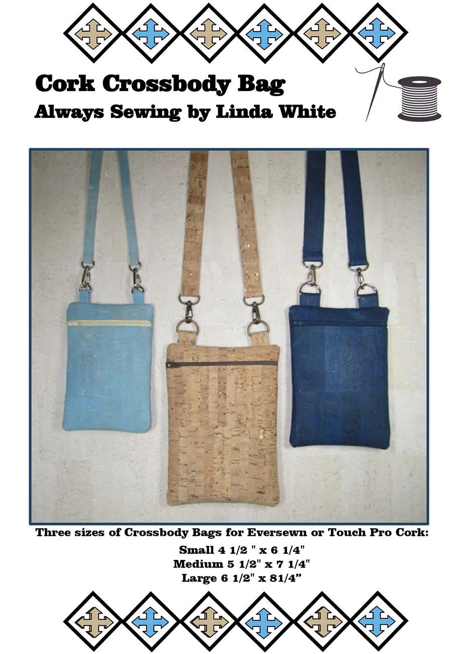 Cork Crossbody Bag - Linda's Electric Quilters