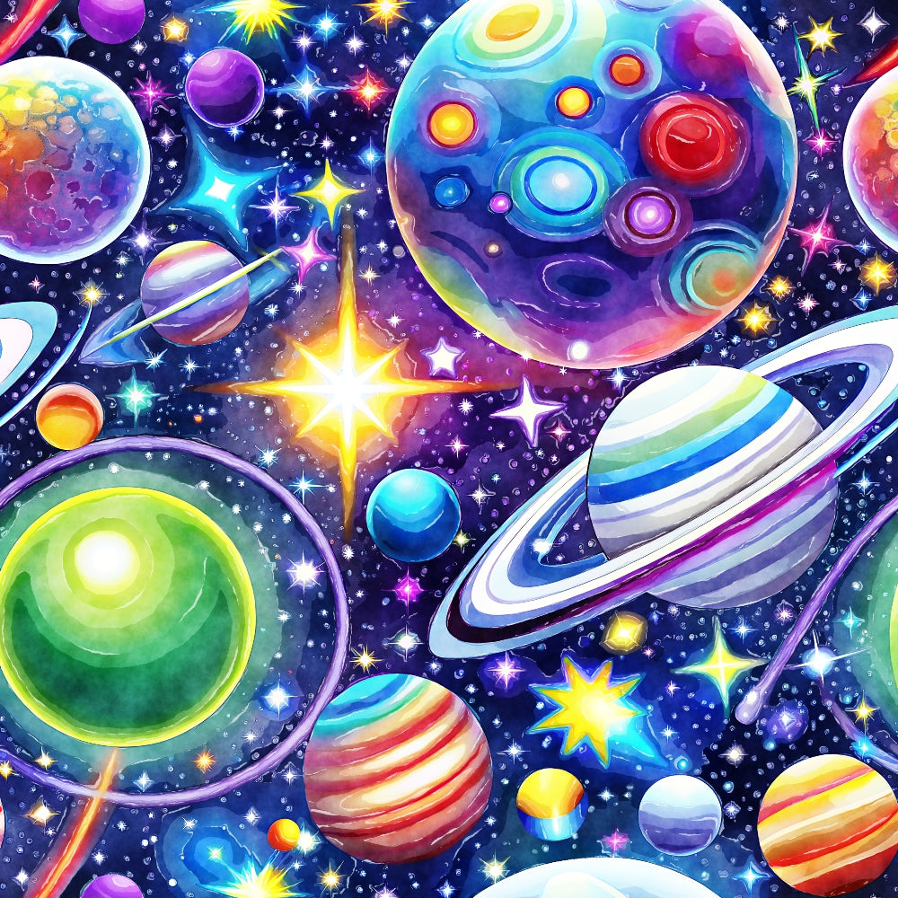 Cosmic Space Fabric Panel 2 QuiltingFabricPanels