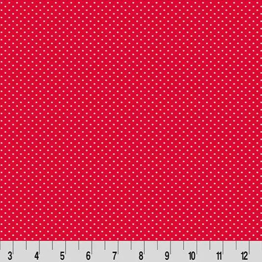 Cottage Rose Lane Bitty Dot Quilting Cuddle Candy Apple Fabric per yard Shannon Fabrics
