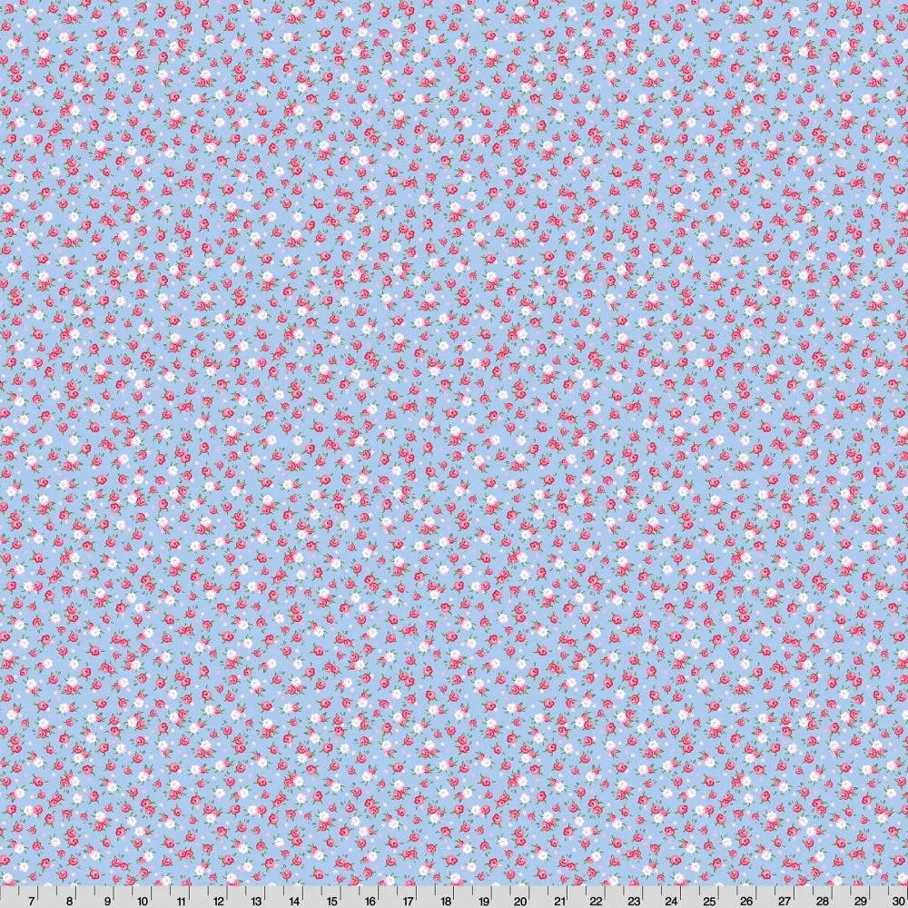 Cottage Rose Lane Kensington Quilting Cuddle Blue Bonnet Fabric per yard Shannon Fabrics