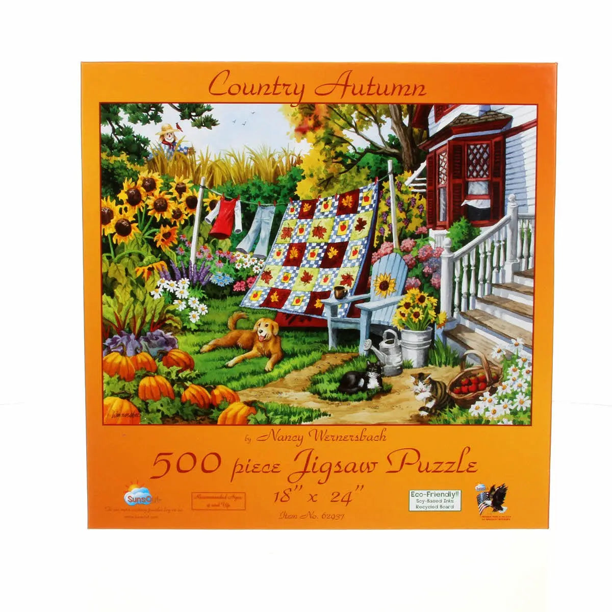 Country Autumn Puzzle 500pc - Linda's Electric Quilters