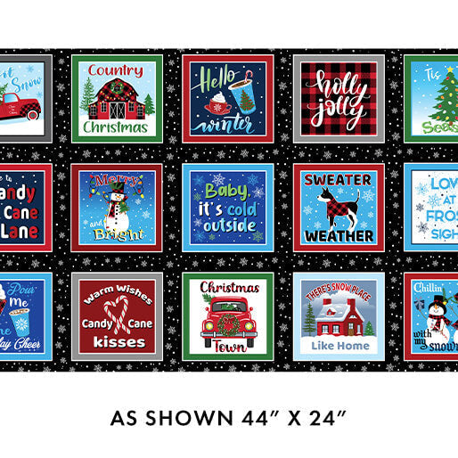 Country Christmas - Boxes 44" / 45" Fabric Per Yard