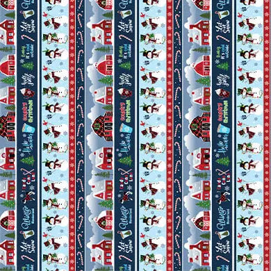 Country Christmas - Stripe 44" / 45" Fabric Per Yard The Fabric Company