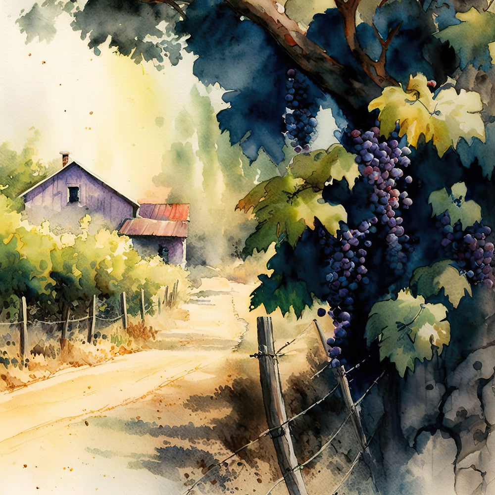 Country Farm Orchards Fabric Panel 2