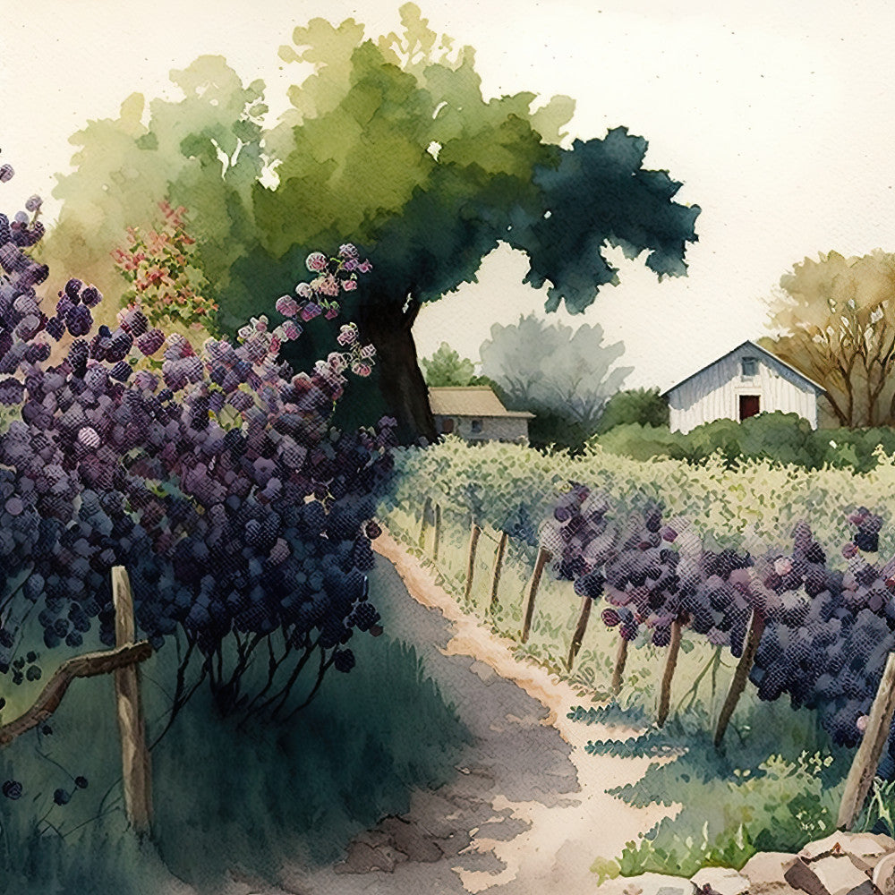 Country Farm Orchards Fabric Panel 3