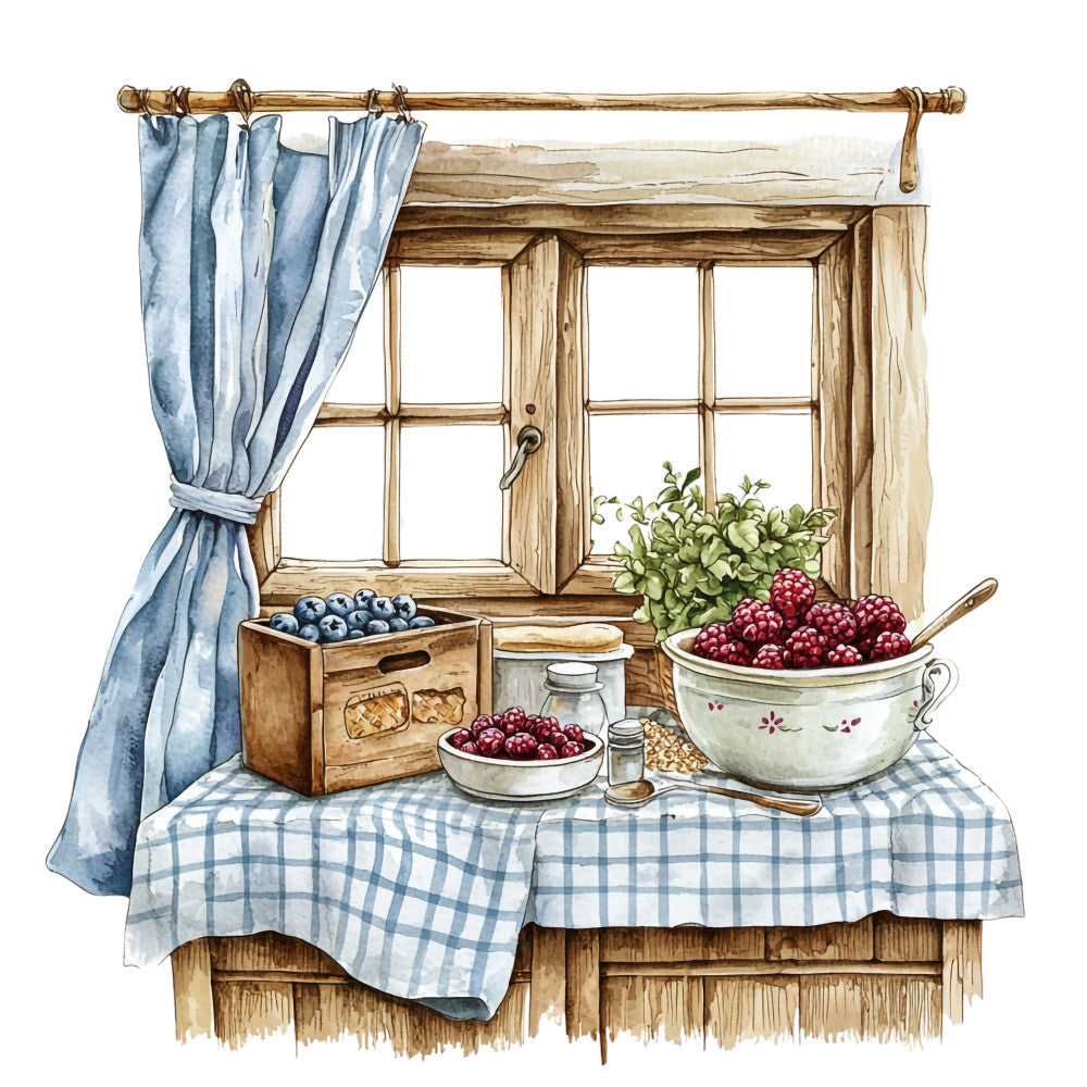 Country Kitchen Fabric Panel 16