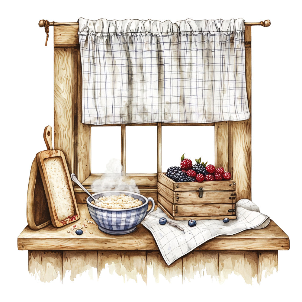 Country Kitchen Fabric Panel 30