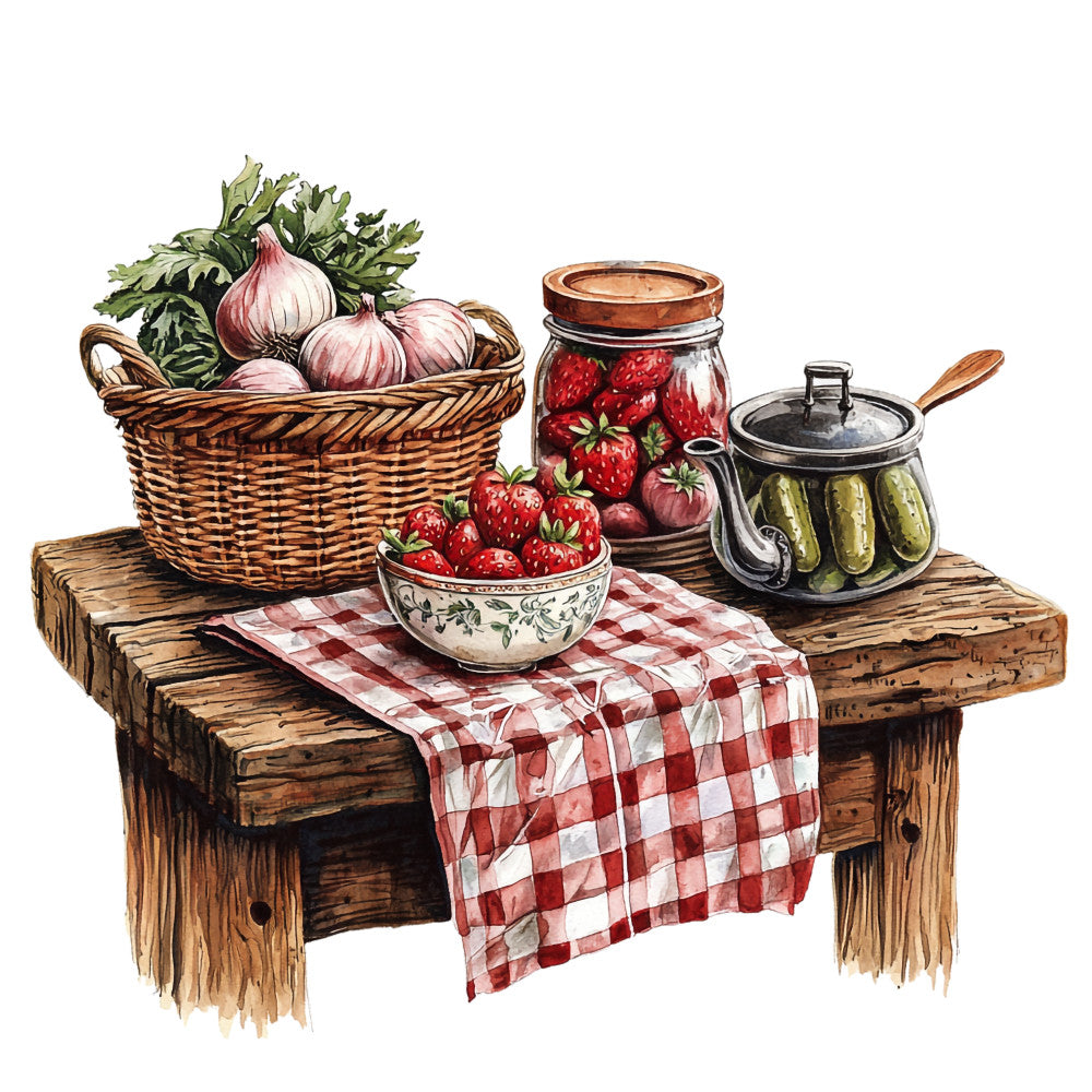 Country Kitchen Fabric Panel 31