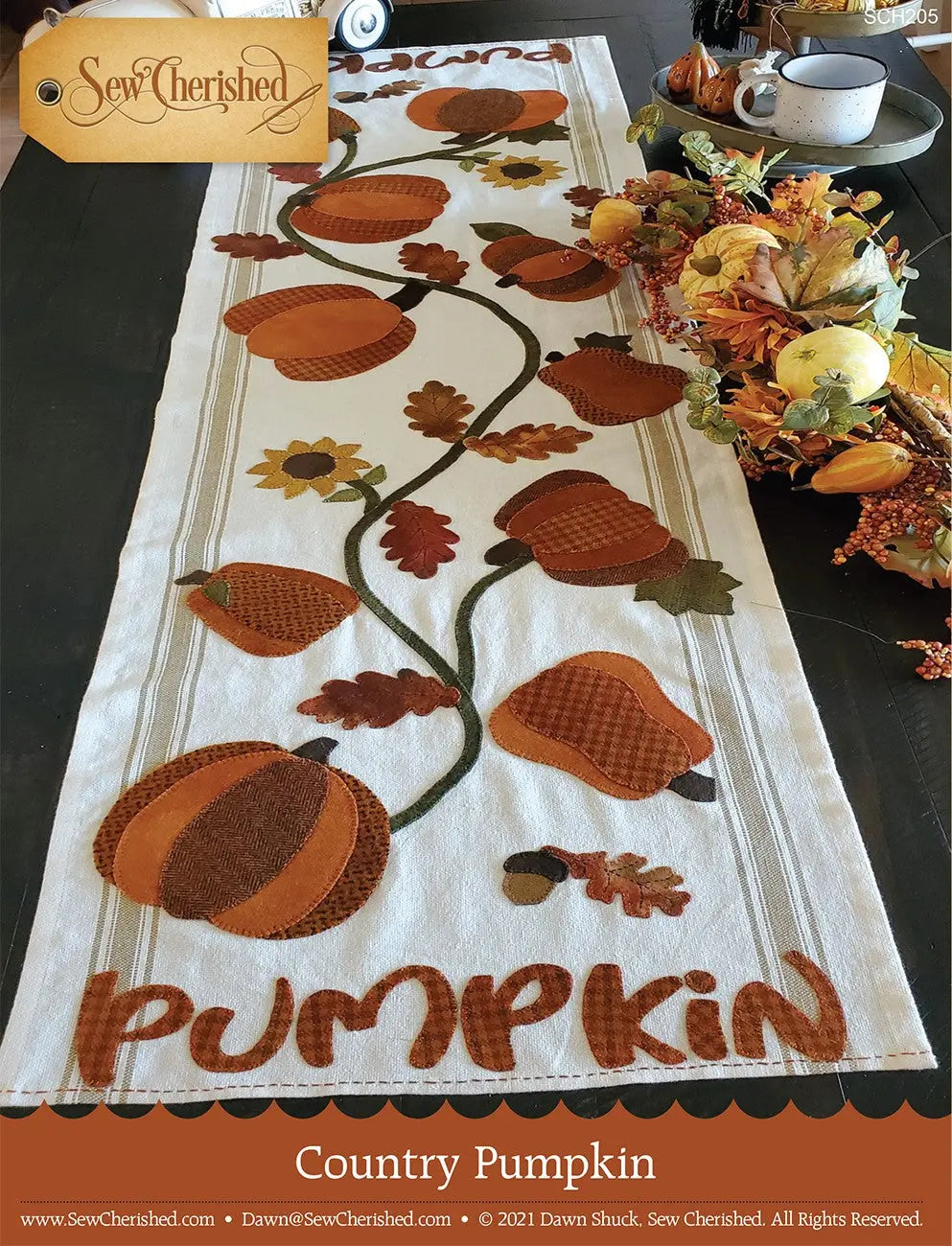 Country Pumpkin - Linda's Electric Quilters