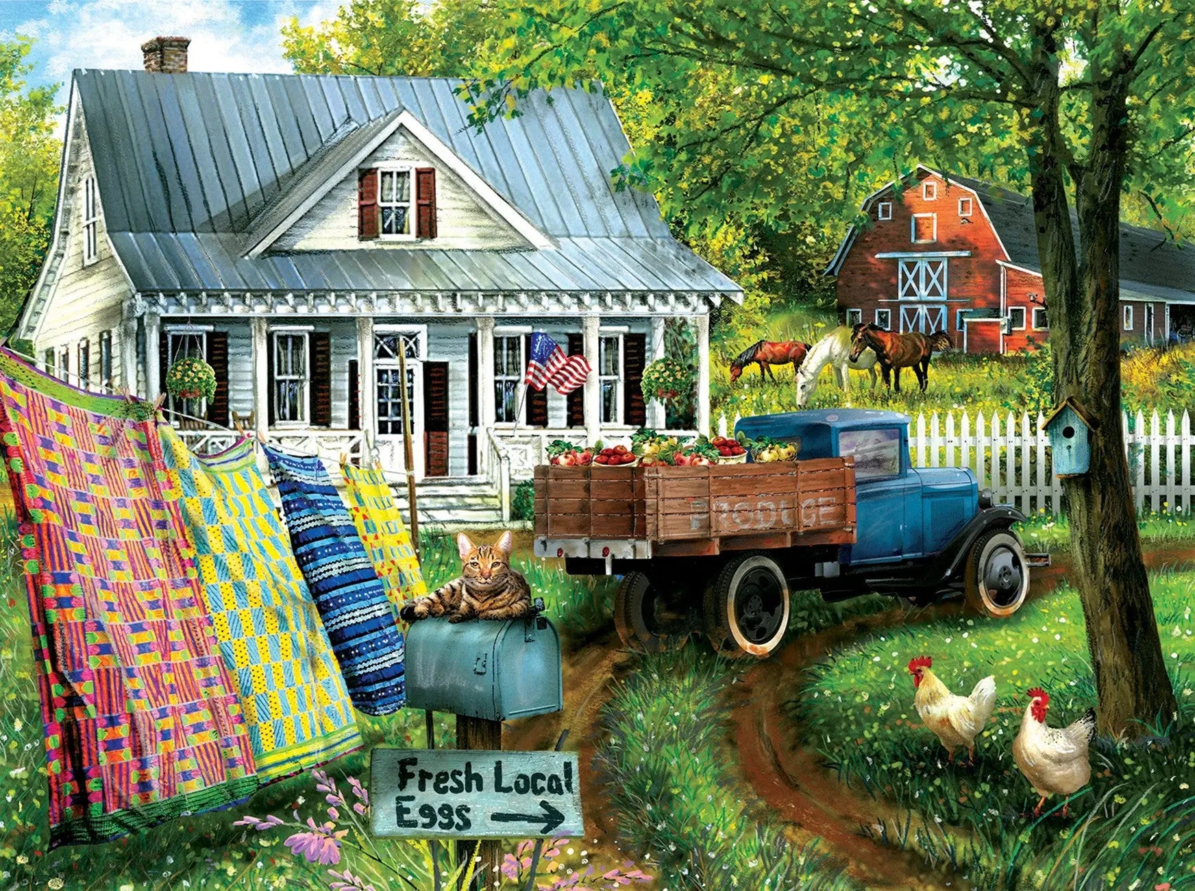 Country Side Living 1000pc Puzzle - Linda's Electric Quilters