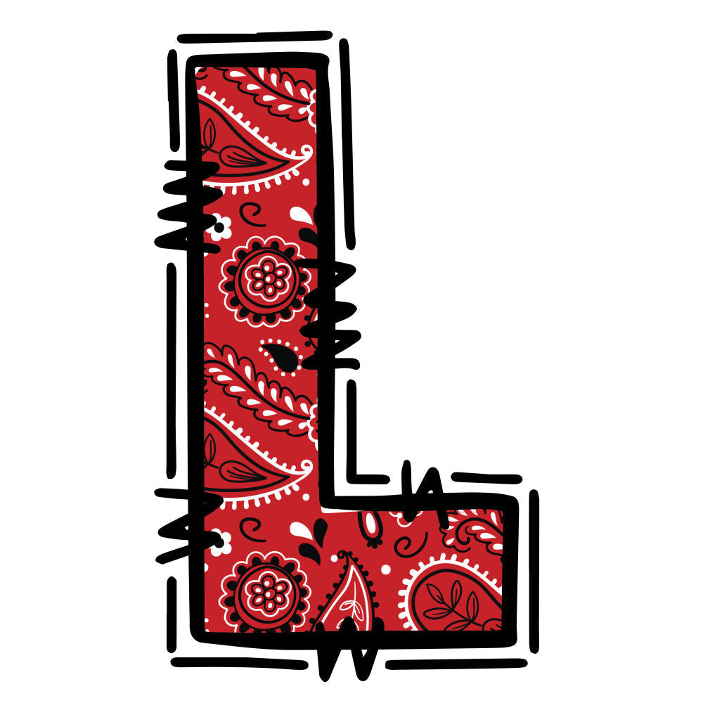 Cowboy Alphabet Fabric Panel 13