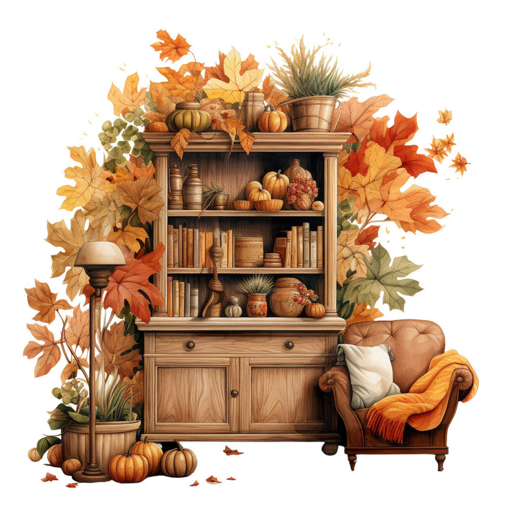 Cozy Autumn Fabric Panel 12 QuiltingFabricPanels