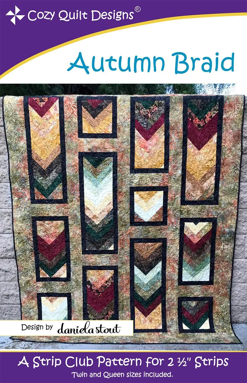 Cozy Strip Club - Autumn Braid - Linda's Electric Quilters