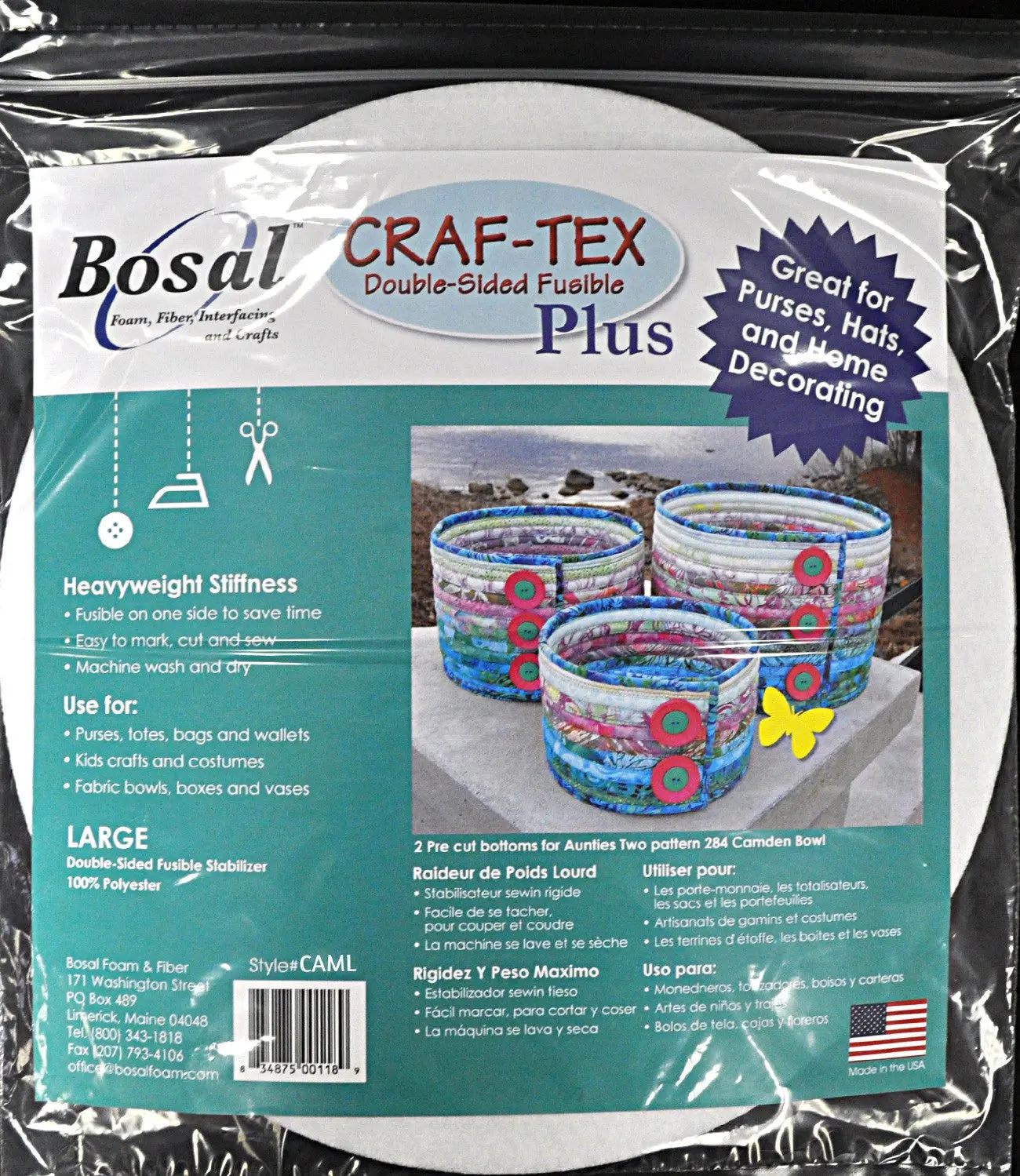 Craf Tex Camden Bowl Large - Linda's Electric Quilters