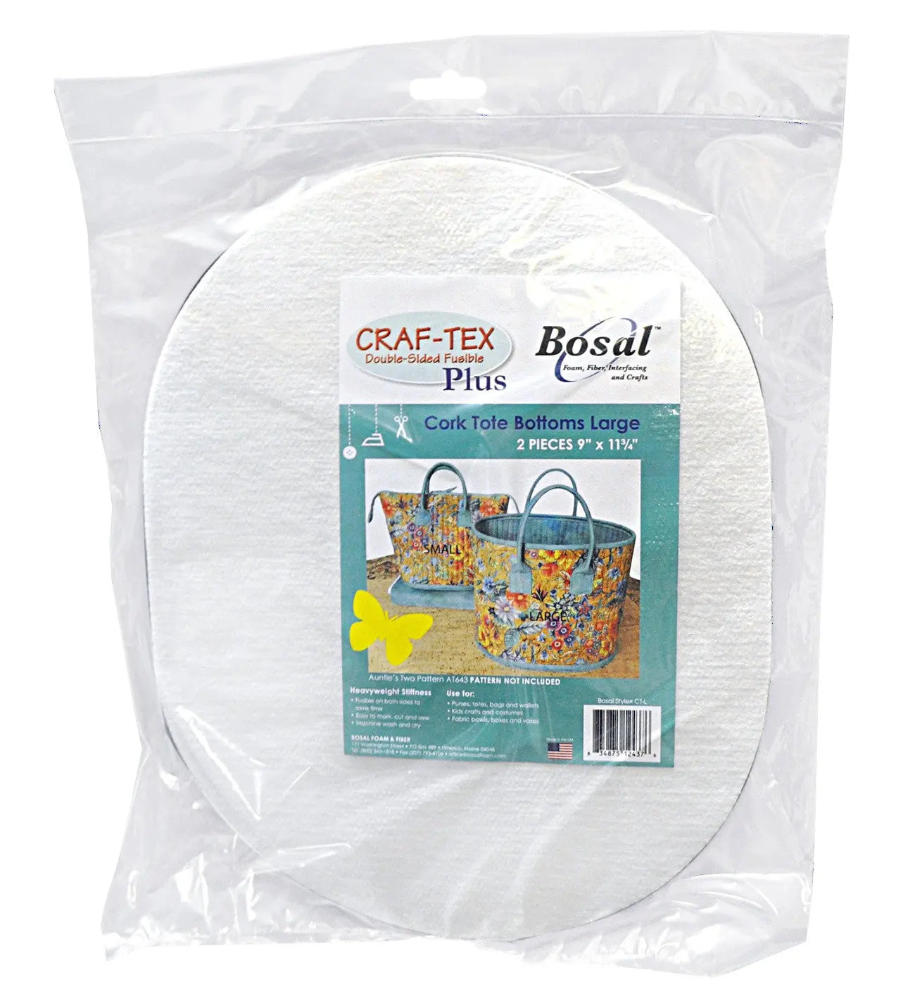 Craf Tex Cork Tote Bottoms Large - Linda's Electric Quilters