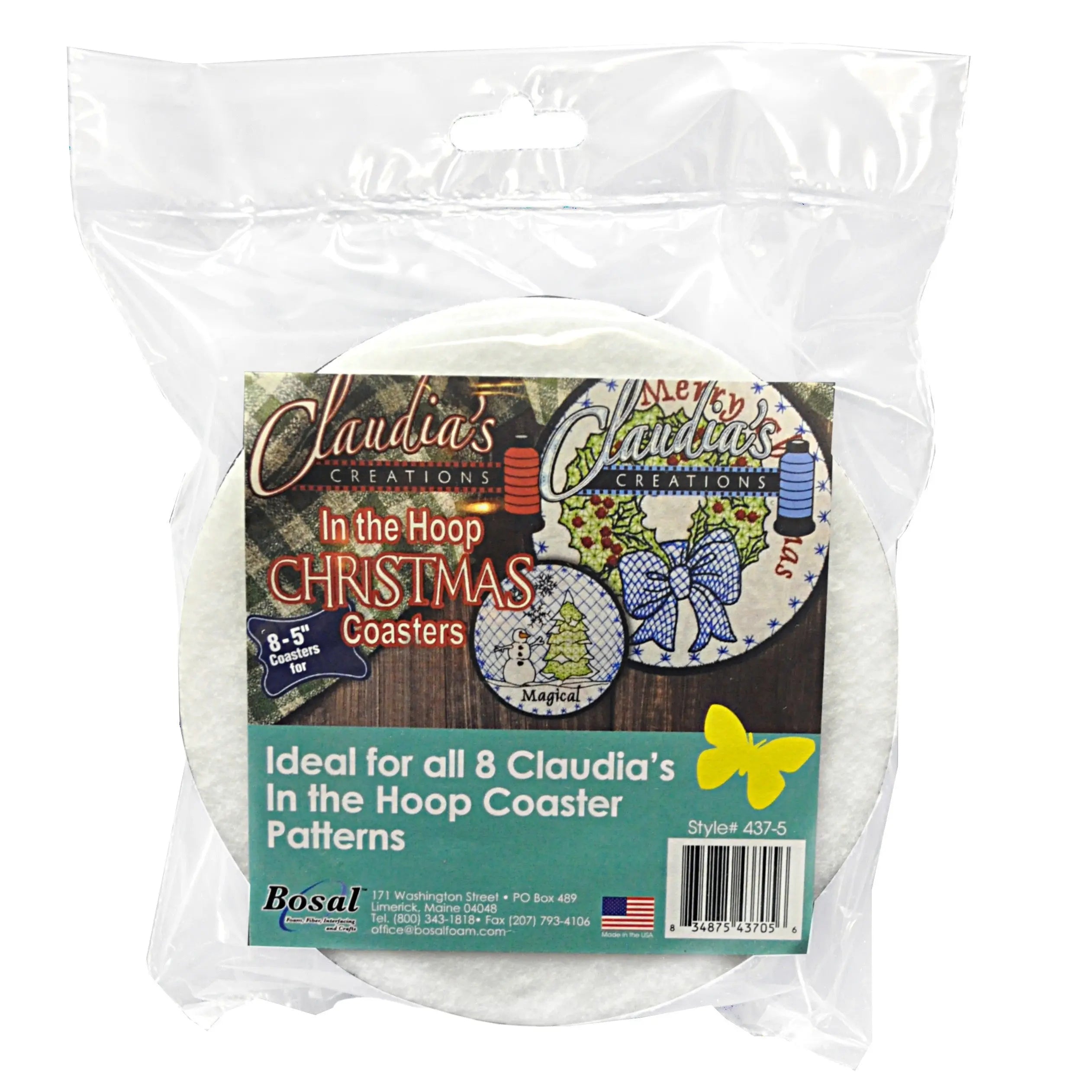 Craf-Tex In The Hoop Christmas Coasters - Linda's Electric Quilters