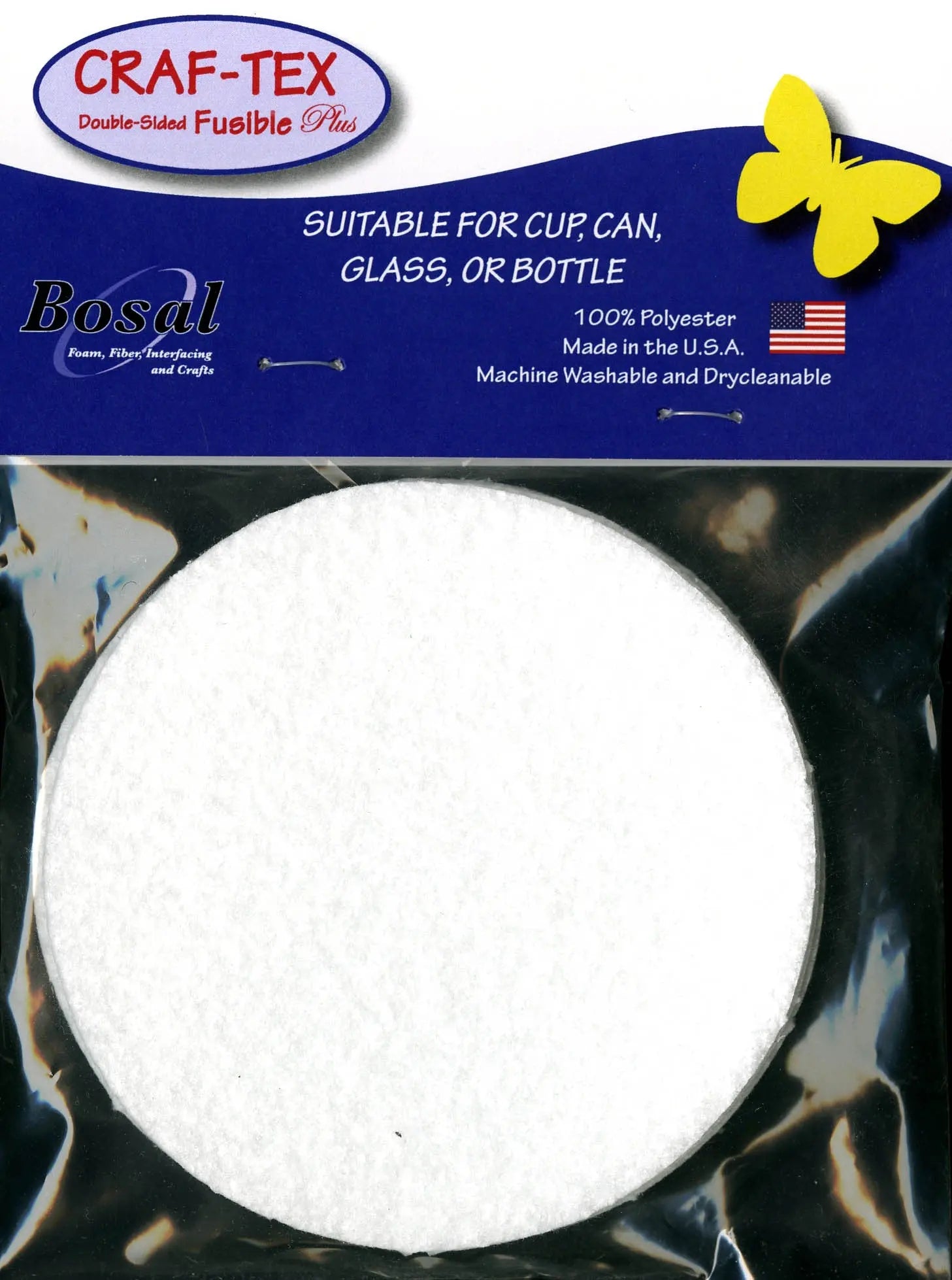 Craf-Tex Round Coasters 6pk 4in - Linda's Electric Quilters