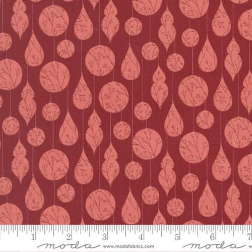 Cranberry Gingerbread Lane 44 45 inch Cotton Fabric Moda Fabrics