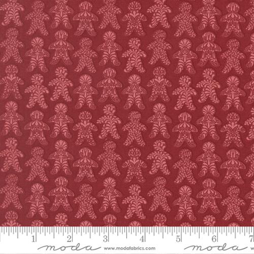 Cranberry Gingerbread Lane 44 45 inch Cotton Fabric Moda Fabrics