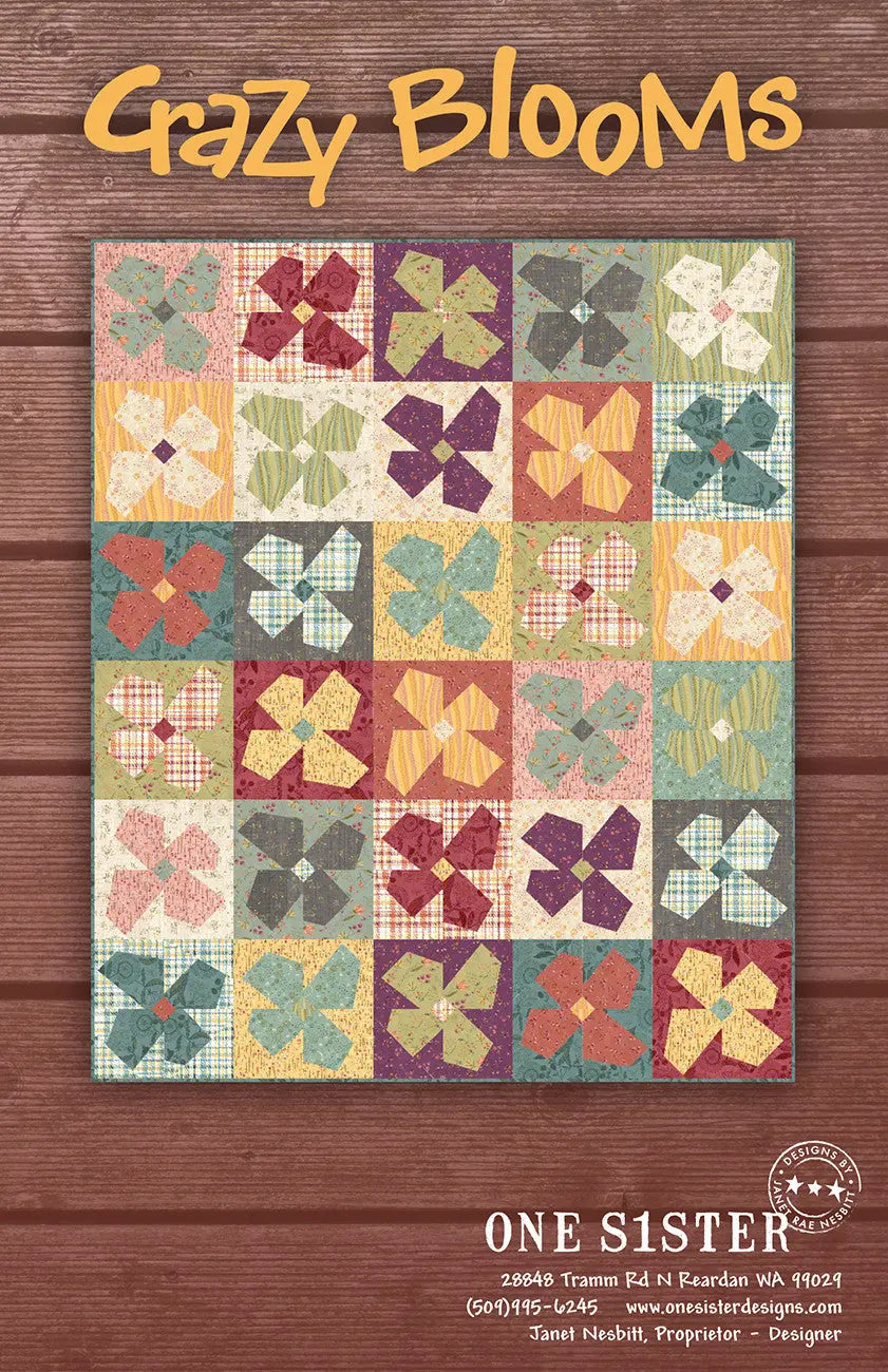 Crazy Blooms - Linda's Electric Quilters