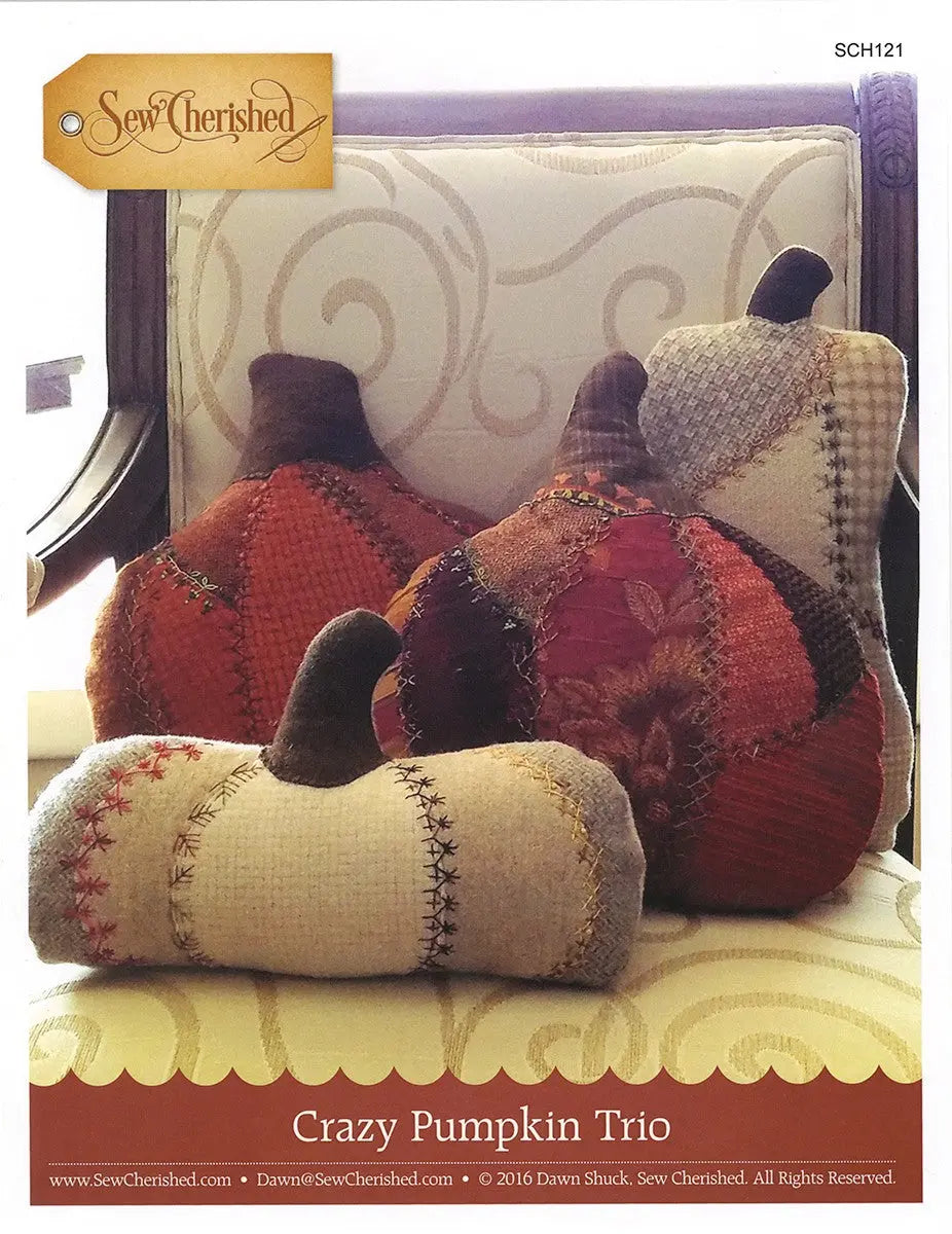 Crazy Pumpkin Trio - Linda's Electric Quilters