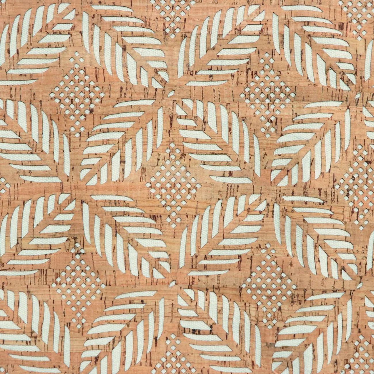 Cream Canvas Backed Palms Pro Lite Cork 1/2 yard - Linda's Electric Quilters