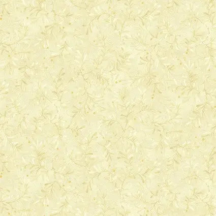 Cream Pine Boughs Star of Wonder Star of Light Cotton Wideback Fabric Per Yard - Linda's Electric Quilters