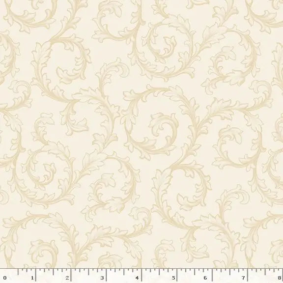 Cream Swirl Cotton Wideback Fabric Per Yard - Linda's Electric Quilters