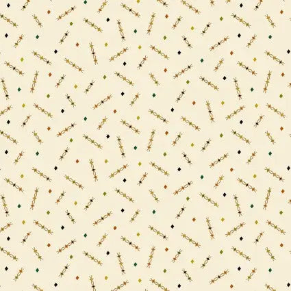 Cream Wheat Confetti Sprinkles Cotton Wideback Fabric per yard - Linda's Electric Quilters