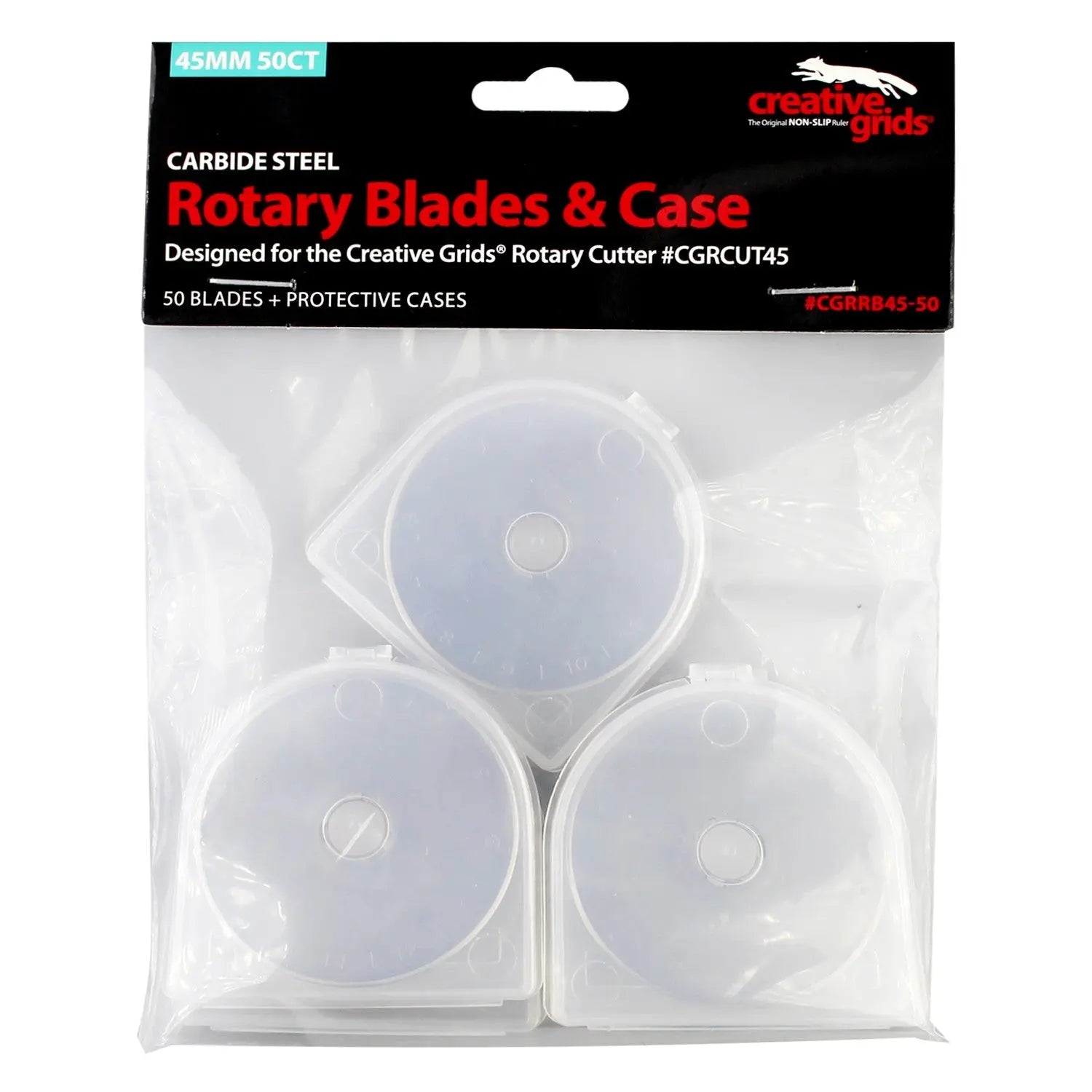 Creative Grids 45mm Replacement Rotary Blade 50pk - Linda's Electric Quilters